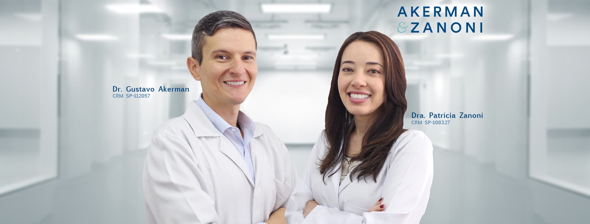 Dr. Gustavo Akerman e Dra. Patricia Zanoni, endocrinologistas especialistas da Clínica Akerman & Zanoni