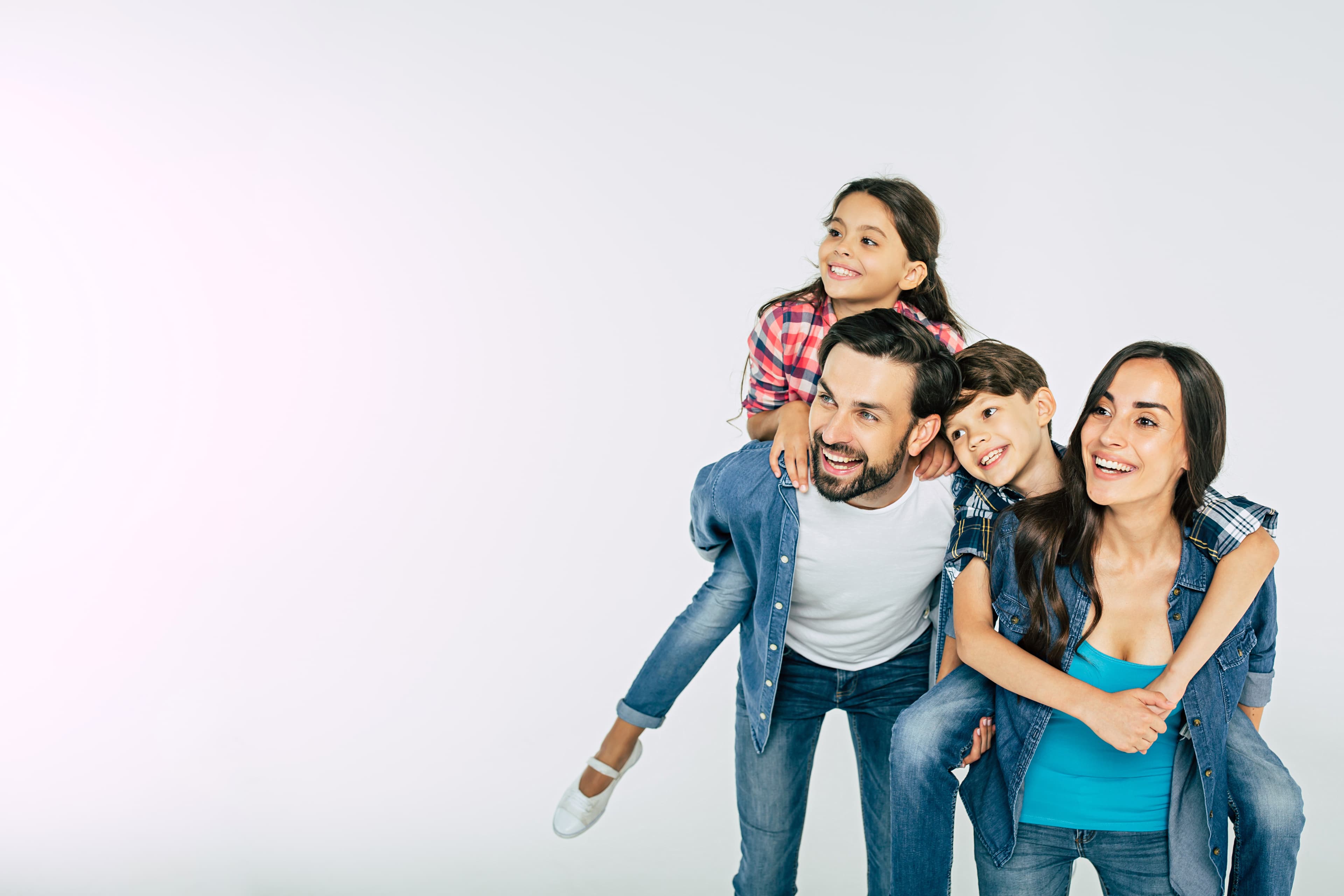 Família sorrindo